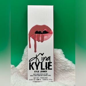 Kylie Cosmetics Matte Liquid Lipstick & Lip Liner  "Dirty Peach” 2025 Collection